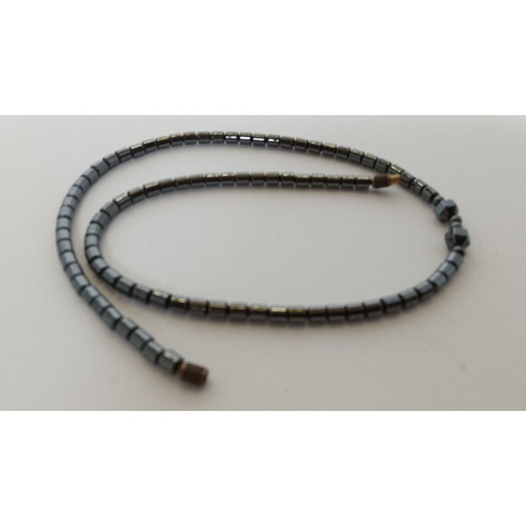 Hematite & Natural Stones/Seeds Lot of 3 Ladies Necklaces 16 in - Picture 4 of 10